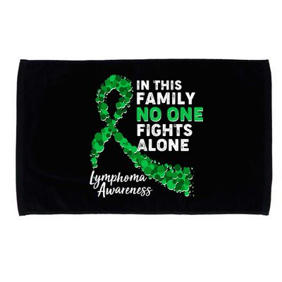 In This Family No One Fights Alone Lymphoma Awareness Microfiber Hand Towel