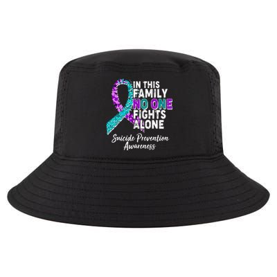 In This Family No One Fights Alone Suicide Prevention Awareness Cool Comfort Performance Bucket Hat