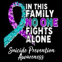In This Family No One Fights Alone Suicide Prevention Awareness Wool Snapback Cap