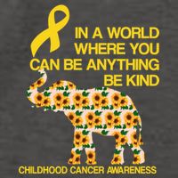 In World Where You Can Be Childhood Cancer Awareness Vector Backpack