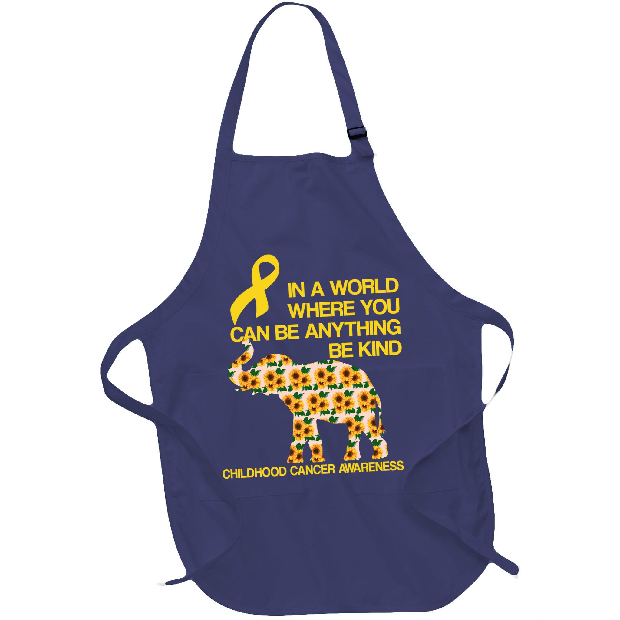 In World Where You Can Be Childhood Cancer Awareness Apron