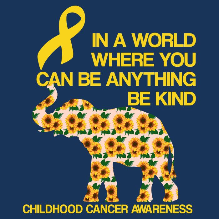 In World Where You Can Be Childhood Cancer Awareness Button