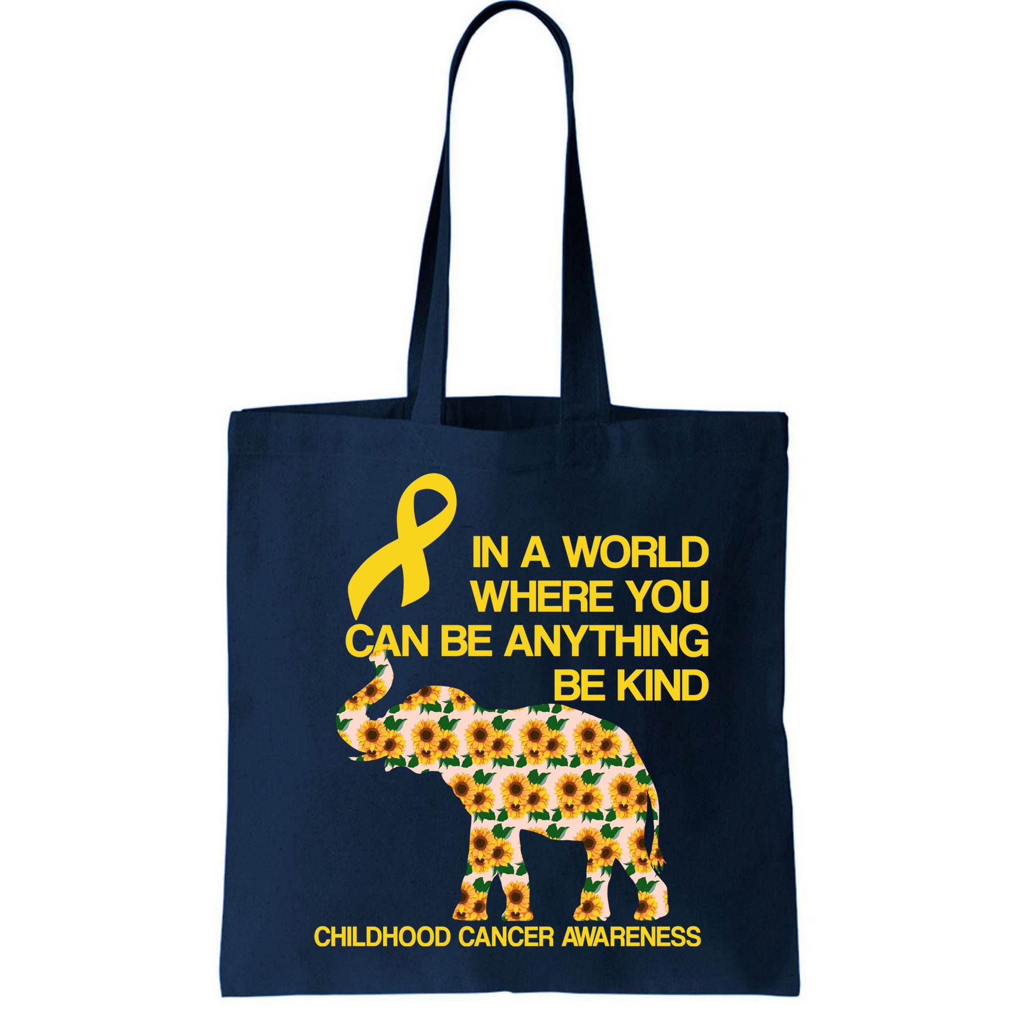 In World Where You Can Be Childhood Cancer Awareness Bag