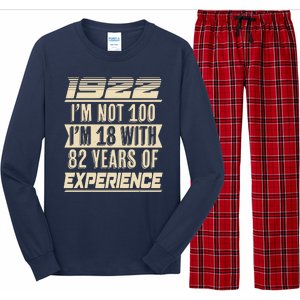 I'm Not 100 1922 Birthday Long Sleeve Pajama Set