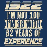 I'm Not 100 1922 Birthday Zip Tote Bag