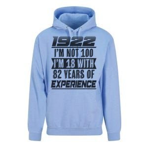 I'm Not 100 1922 Birthday Unisex Surf Hoodie