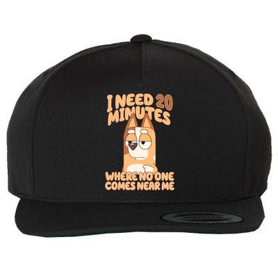 I Need 20 Minutes Where No One Comes Near Me Wool Snapback Cap