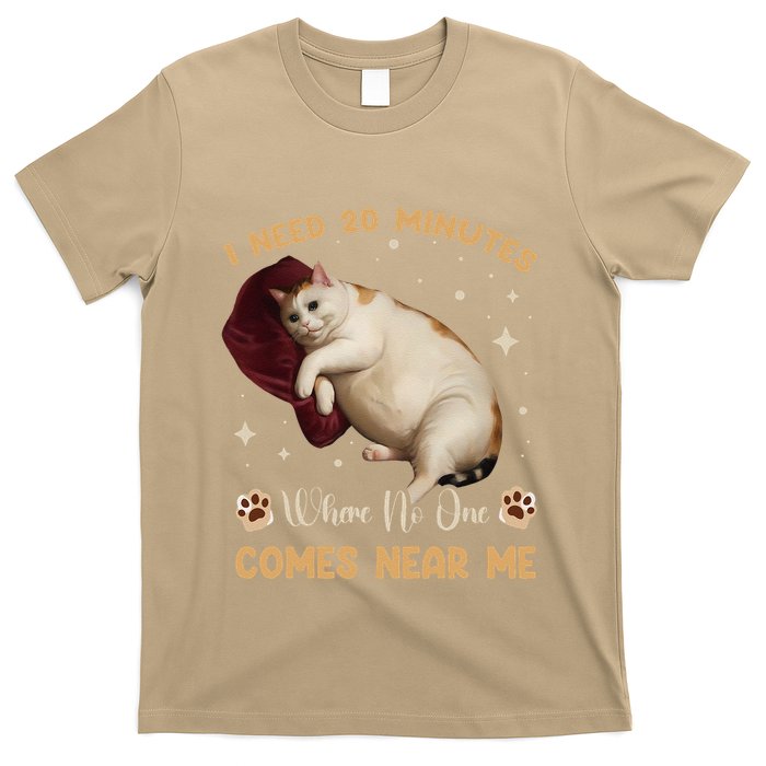 I Need 20 Minutes Where No One Comes Near Me Cute Cat T-Shirt