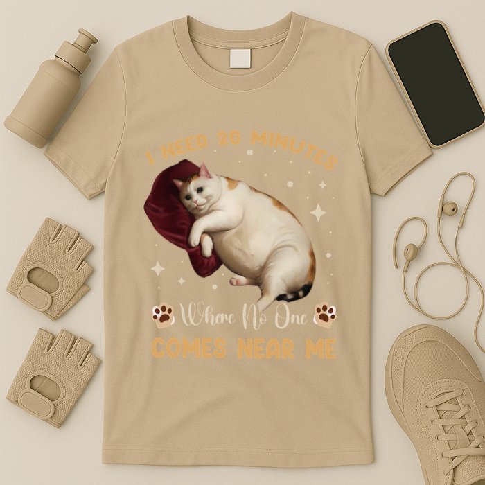 I Need 20 Minutes Where No One Comes Near Me Cute Cat T-Shirt