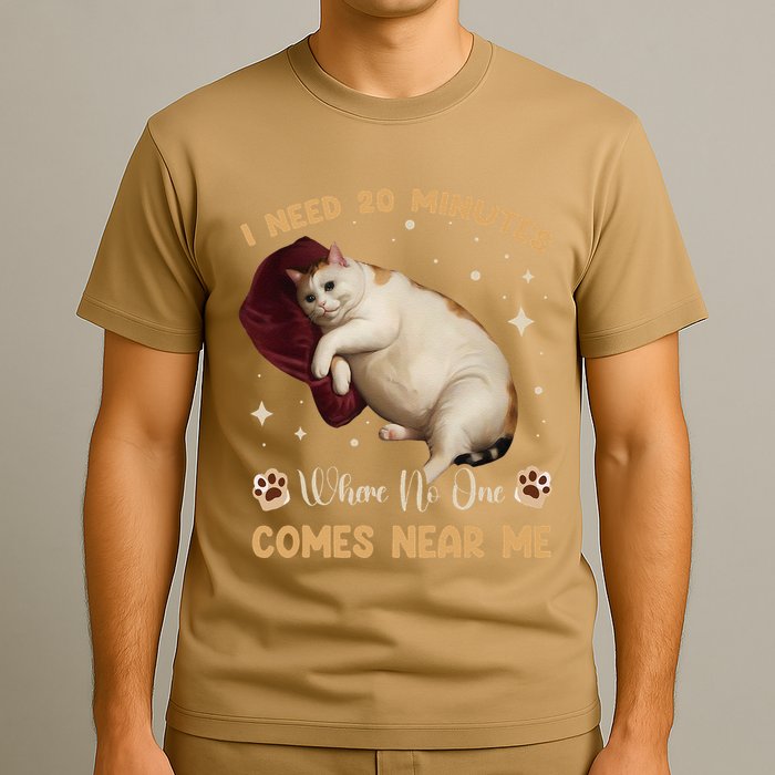 I Need 20 Minutes Where No One Comes Near Me Cute Cat T-Shirt