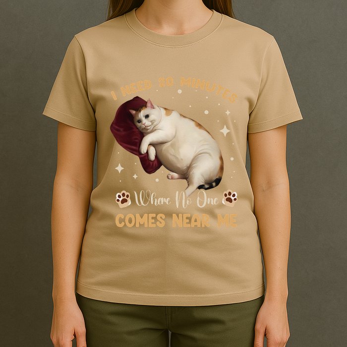 I Need 20 Minutes Where No One Comes Near Me Cute Cat T-Shirt