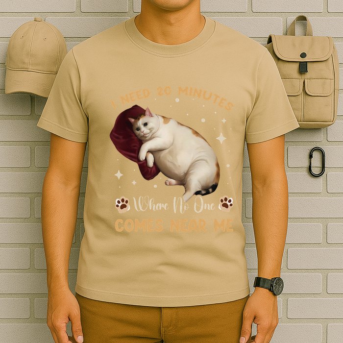 I Need 20 Minutes Where No One Comes Near Me Cute Cat T-Shirt