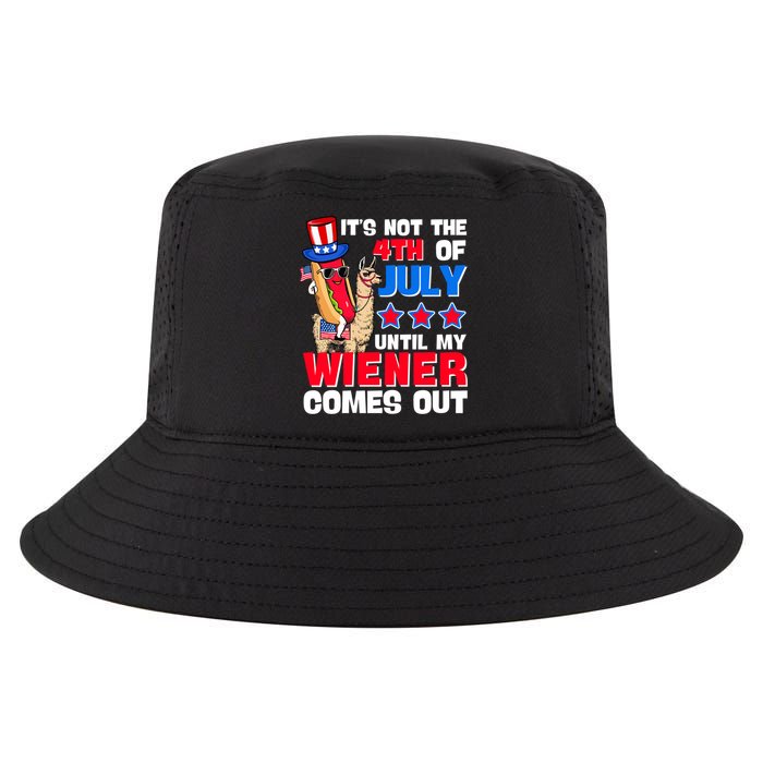 ItS Not 4th Of July Until My Wiener Comes Out Hotdog Llama Gift Cool Comfort Performance Bucket Hat