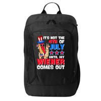 ItS Not 4th Of July Until My Wiener Comes Out Hotdog Llama Gift City Backpack