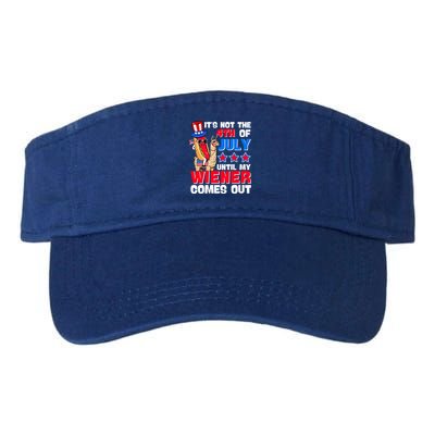 ItS Not 4th Of July Until My Wiener Comes Out Hotdog Llama Gift Visor