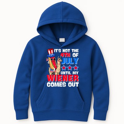 ItS Not 4th Of July Until My Wiener Comes Out Hotdog Llama Gift Kids Hoodie