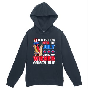 ItS Not 4th Of July Until My Wiener Comes Out Hotdog Llama Gift Urban Pullover Hoodie