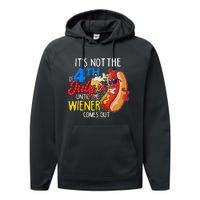 It's Not 4th Of July Until My Weiner Comes Out Funny Party Performance Fleece Hoodie