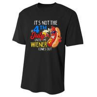 It's Not 4th Of July Until My Weiner Comes Out Funny Party Performance Sprint T-Shirt