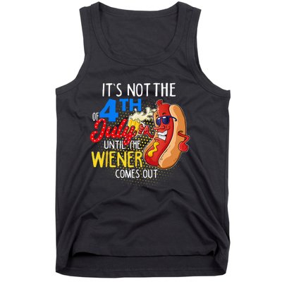 It's Not 4th Of July Until My Weiner Comes Out Funny Party Tank Top