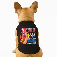 Its Not 4th Of July Until My Wiener Comes Out Funny HotDog Doggie Tank