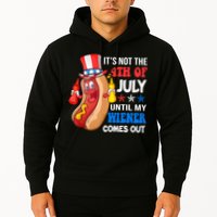 Its Not 4th Of July Until My Wiener Comes Out Funny HotDog Hoodie