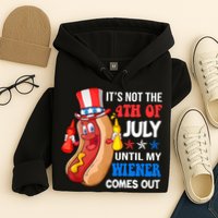 Its Not 4th Of July Until My Wiener Comes Out Funny HotDog Hoodie