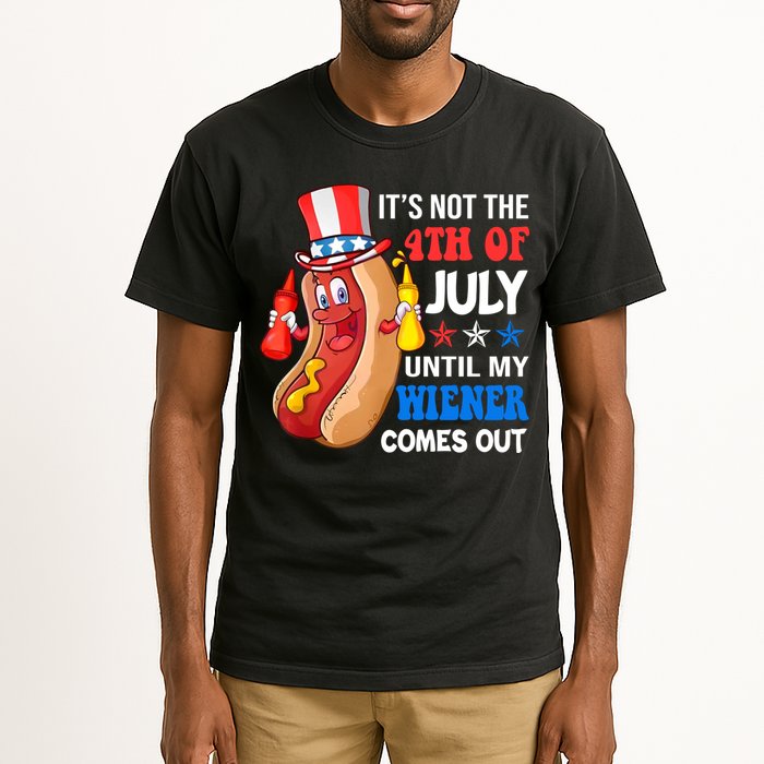 Its Not 4th Of July Until My Wiener Comes Out Funny HotDog Tall T-Shirt