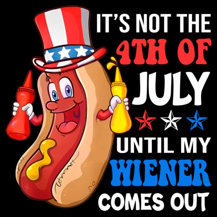 Its Not 4th Of July Until My Wiener Comes Out Funny HotDog 16 in Basic Backpack