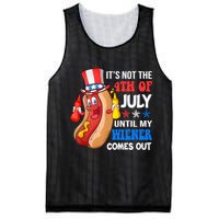 Its Not 4th Of July Until My Wiener Comes Out Funny HotDog Mesh Reversible Basketball Jersey Tank