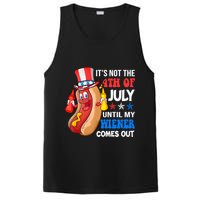Its Not 4th Of July Until My Wiener Comes Out Funny HotDog PosiCharge Competitor Tank