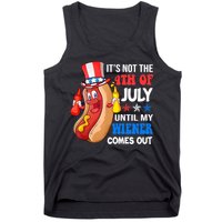Its Not 4th Of July Until My Wiener Comes Out Funny HotDog Tank Top