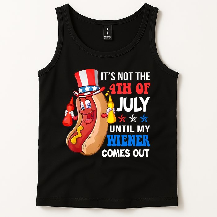Its Not 4th Of July Until My Wiener Comes Out Funny HotDog Tank Top