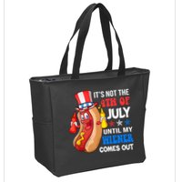 Its Not 4th Of July Until My Wiener Comes Out Funny HotDog Zip Tote Bag
