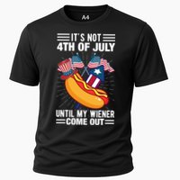 Its Not 4th Of July Until My Wiener Comes Out Funny HotDog Performance Shirt