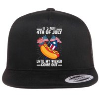 Its Not 4th Of July Until My Wiener Comes Out Funny HotDog Flatbill Hat