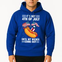 Its Not 4th Of July Until My Wiener Comes Out Funny HotDog Hoodie