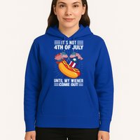 Its Not 4th Of July Until My Wiener Comes Out Funny HotDog Hoodie