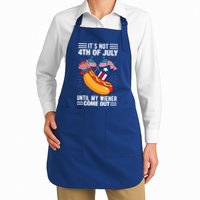 Its Not 4th Of July Until My Wiener Comes Out Funny HotDog Apron
