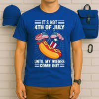 Its Not 4th Of July Until My Wiener Comes Out Funny HotDog T-Shirt
