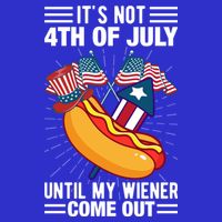 Its Not 4th Of July Until My Wiener Comes Out Funny HotDog 16 in Basic Backpack