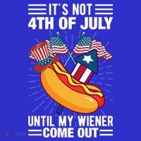 Its Not 4th Of July Until My Wiener Comes Out Funny HotDog Toddler Hoodie