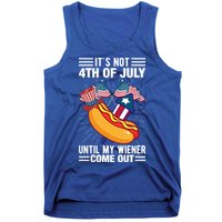 Its Not 4th Of July Until My Wiener Comes Out Funny HotDog Tank Top