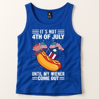 Its Not 4th Of July Until My Wiener Comes Out Funny HotDog Tank Top