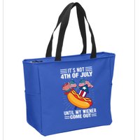 Its Not 4th Of July Until My Wiener Comes Out Funny HotDog Zip Tote Bag