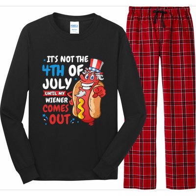 Its Not 4th Of July Until My Wiener Comes Out Long Sleeve Pajama Set