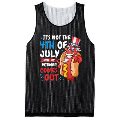 Its Not 4th Of July Until My Wiener Comes Out Mesh Reversible Basketball Jersey Tank