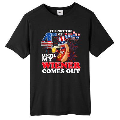 Its Not 4th Of July Until My Weiner Comes Out Tall Fusion ChromaSoft Performance T-Shirt