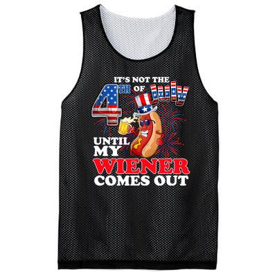 Its Not 4th Of July Until My Weiner Comes Out Mesh Reversible Basketball Jersey Tank