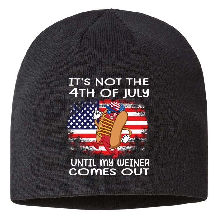 Its Not 4th Of July Until My Weiner Comes Out Sustainable Beanie